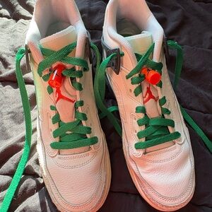 Jordan Kids Sneakers White and Green